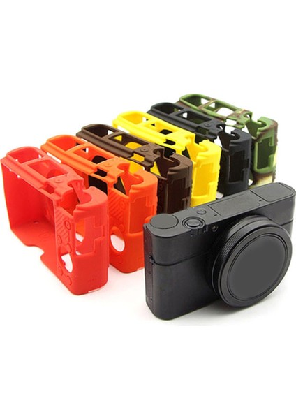 Sony DCS-RX100 Serisi M3, M4, M5, M6, M7 Için Silikon Koruyucu Kılıf - Yumuşak, Çizilmeye Dayanıklı Kamera Kılıfı Siyah (Yurt Dışından) indirimleri