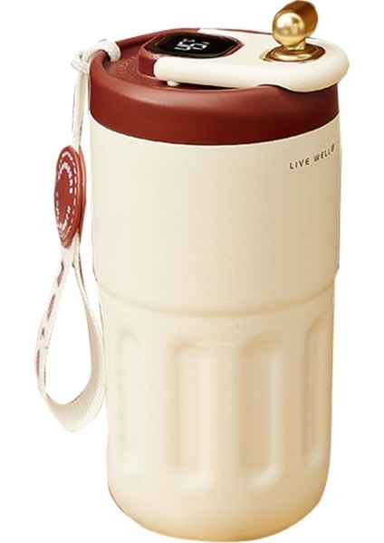 Relea JV012237 Taşınabilir Paslanmaz Çelik Kahve Yalıtım Kupası, Stil: Dijital Model (Kırmızı) (Yurt Dışından)