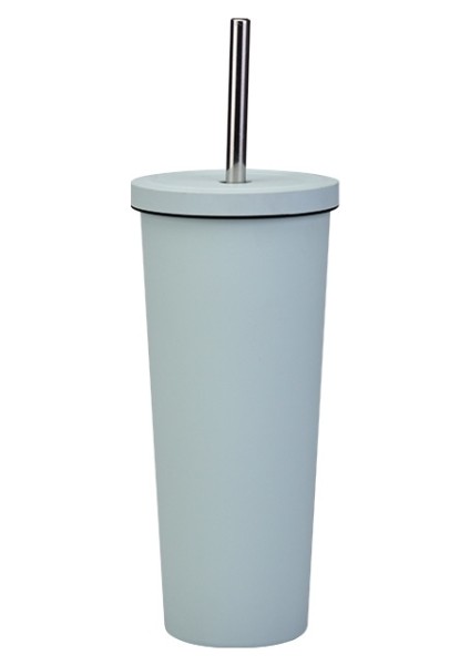 700ML Büyük Kapasiteli Çift Paslanmaz Çelik Kupası Vakum Dış Mekan 304 Yalıtım Kupası Araç Su Kupası (Yeşil Beyaz) (Yurt Dışından)