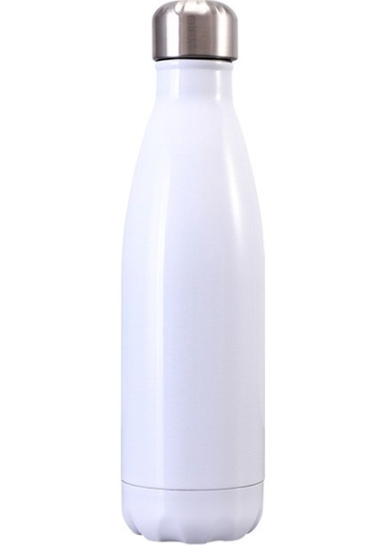 Termal Kupa Vakum Şişesi Isı Su Şişesi Taşınabilir Paslanmaz Çelik Spor Su Isıtıcısı, Kapasite: 500ML (Beyaz) (Yurt Dışından)