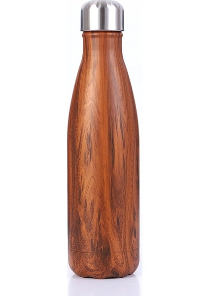 Termal Bardak Vakum Şişesi Isı Su Şişesi Taşınabilir Paslanmaz Çelik Spor Su Isıtıcısı (Çikolata) (Yurt Dışından)