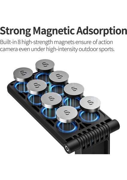 Sunnylıfe INSTA360 X4 Için Kamera Montajı Manyetik Montaj Tabanı Sapı Açısı Ayarlanabilir Masaüstü Montaj Aksesuarları (Yurt Dışından)