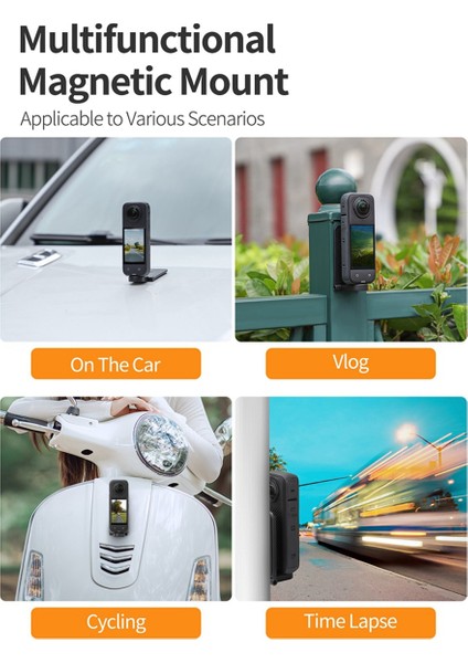 Sunnylıfe INSTA360 X4 Için Kamera Montajı Manyetik Montaj Tabanı Sapı Açısı Ayarlanabilir Masaüstü Montaj Aksesuarları (Yurt Dışından) fiyatları