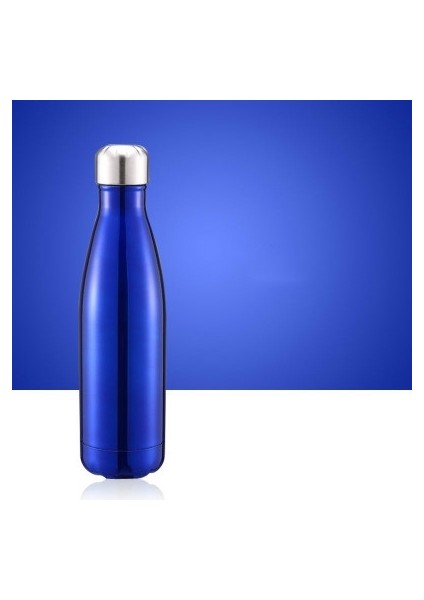 Termal Bardak Vakum Şişesi Isı Su Şişesi Taşınabilir Paslanmaz Çelik Spor Su Isıtıcısı, Kapasite: 500ML (Okyanus Mavisi) (Yurt Dışından)