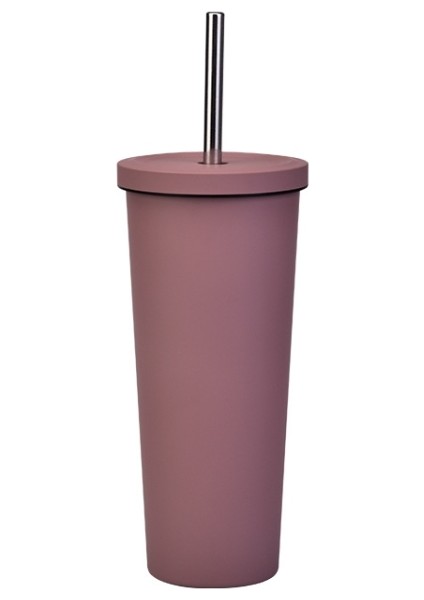 700ML Büyük Kapasiteli Çift Paslanmaz Çelik Kupası Vakum Dış Mekan 304 Yalıtım Kupası Araç Su Kupası (Pembe) (Yurt Dışından)