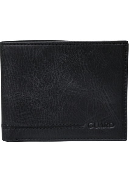 Crazy Siyah Hakiki Deri Klasik Yatay Model Erkek Cüzdan XD-171-ST