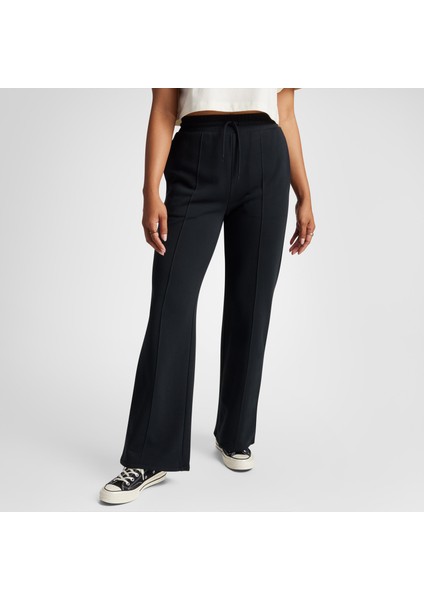 Wide-Leg French Terry Kadın Siyah Eşofman Altı fiyatları
