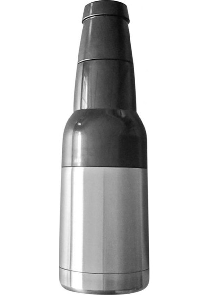 12OZ 304 Paslanmaz Çelik Vakum Yalıtımlı Termal Kupalar Can Bira Soğutucu (Paslanmaz Çelik Renk) (Yurt Dışından)