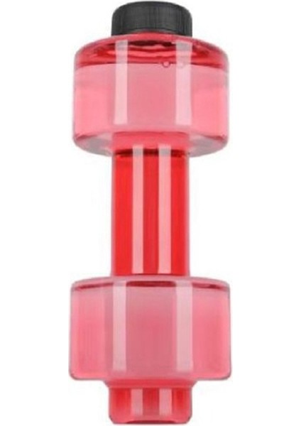 2 Adet Taşınabilir Ev Fitness Dumbbell Su Şişesi, Kapasite: 1500ML (Kırmızı) (Yurt Dışından)