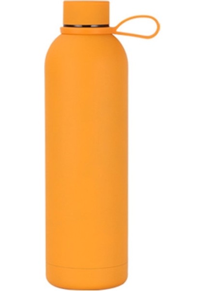Junsunmay Şeker Renkli Kaplama 304 Paslanmaz Çelik Su Vakum Şişesi, Kapasite: 750ML (Turuncu) (Yurt Dışından)