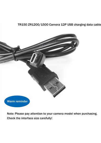 Casio Exilim EX-S10 EX-S12 EX-Z80 EX-Z77 Ex-Z2 Ex-Z9 EX-Z90 EX-Z2000 EX-Z2200 EX-Z2300 TR200 TR100 TR150 Için USB Kablosu (Yurt Dışından) modelleri