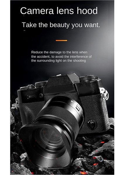 Dslr Kamera Aynasız Lens Kamera Fotoğraf Aksesuarları Için Kare Şekilli Lens Parasoleyi 52MM (Yurt Dışından) fırsatları