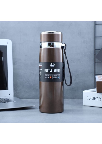 955 316 Paslanmaz Çelik Vakum Kupaları, Kapasite: 1000 ml (Klasik Kahve) (Yurt Dışından)