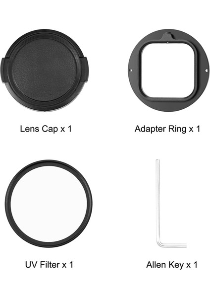 INSTA360ACE Pro Kamera Lens Filtresi Adaptör Halkası Uv Lens + Lens Kapağı Kamera Çok Işlevli Kit (Yurt Dışından) fiyatları