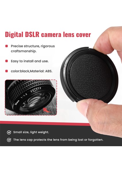 Canon Nikon Dslr Kamera Için Univeral 10 Adet 49MM Ortadan Sıkıştırmalı Ön Lens Kapağı (Yurt Dışından) indirimleri