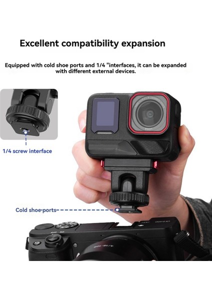 INSTA360 Ace Pro 2 Için Manyetik Adaptör Montajı Insta 360 Tripod Adaptör Montajı Için Katlanabilir Hızlı Çıkarma Montaj Tabanı (Yurt Dışından) modelleri