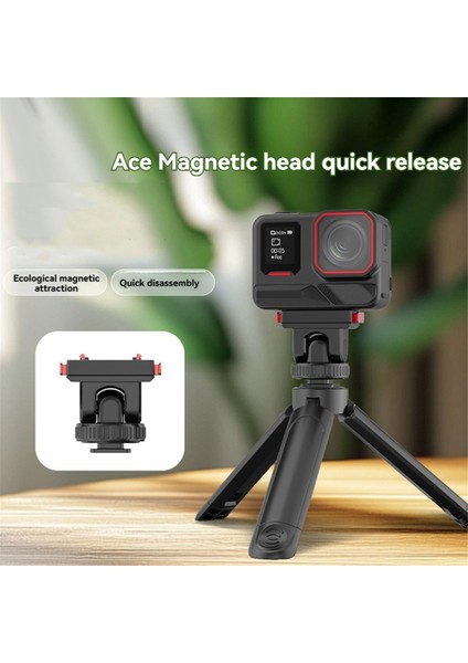 INSTA360 Ace Pro 2 Için Manyetik Adaptör Montajı Insta 360 Tripod Adaptör Montajı Için Katlanabilir Hızlı Çıkarma Montaj Tabanı (Yurt Dışından) indirimleri