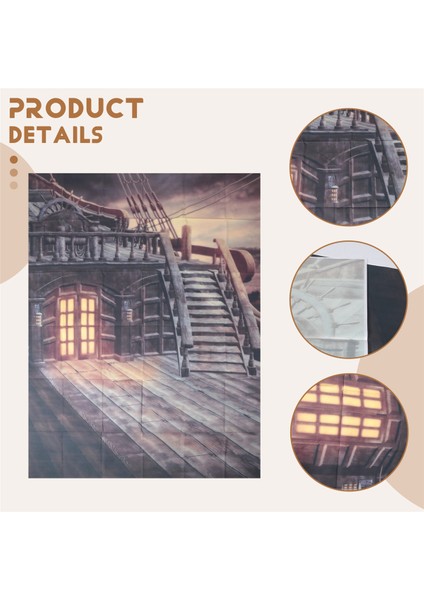 5X7FT Vinil Stüdyo Fotoğrafçılığı Arka Planı Retro Korsan Gemisi Fotoğraf Arka Planı (Yurt Dışından) indirimleri