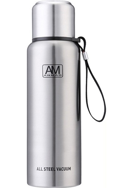 304 Paslanmaz Çelik Yalıtımlı Kupa Büyük Kapasiteli Spor Su Kupası Açık Seyahat Tenceresi, Kapasite: 1500ML (Gerçek Renk) (Yurt Dışından)