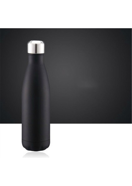 Termal Kupa Vakum Şişesi Isı Su Şişesi Taşınabilir Paslanmaz Çelik Spor Su Isıtıcısı, Kapasite: 500ML (Siyah) (Yurt Dışından)