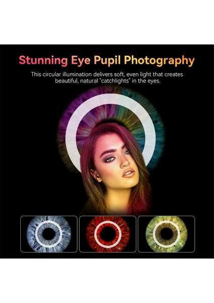 Makro Lens Dolgu Işığı Halka Işığı 3 Renk 5 Seviye 2700K-6500K 32LED Lamba Boncukları 37MM/52MM Filtre Için 45 Aydınlatma Efekti (Yurt Dışından) indirimleri