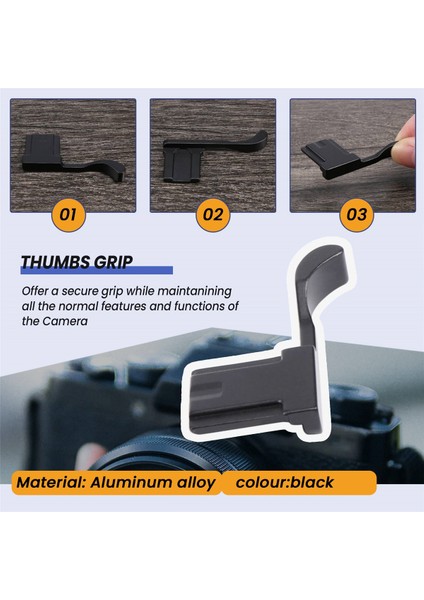 Fujifilm Fuji X100F X100T X70 X-E3 X-A1 X-A2 X-A3 X-A5 X-M1 Xa3 Xe3 Siyah Için Metal Sıcak Ayakkabı Kapağı Başparmak Tutacağı (Yurt Dışından) fırsatları