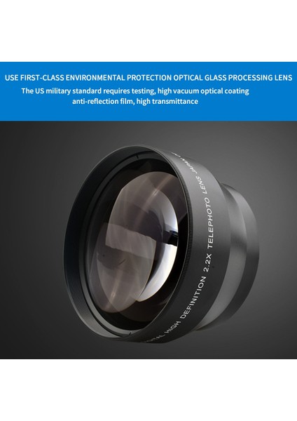 67MM 2.2x Evrensel Telekonvertör Lens 18-135 Odak Segment Telefoto Lens Çok Katmanlı Kaplama Dijital Slr Kamera Parçaları (Yurt Dışından) fırsatları