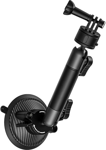 Go-Quick Iı Aksiyon Kamera Akıllı Telefon Vakumlu Tutucu 1/4 Inç Vida 360° Ballhead Gopro INSTA360 Telefon Araç Tutucu (Yurt Dışından)