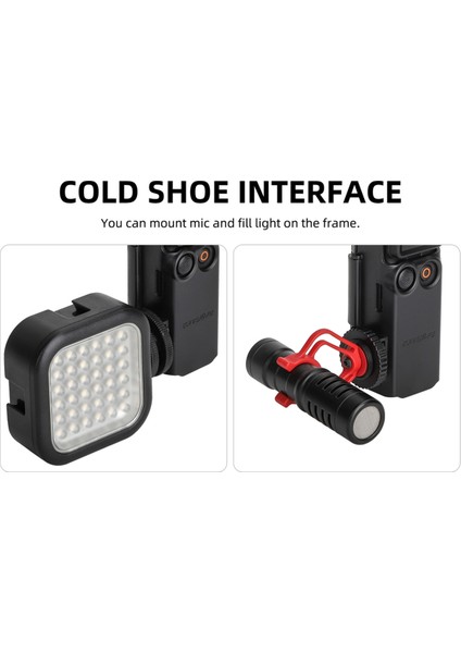 Sunnylıfe Pocket 3 Genişleme Adaptörü Koruyucu Çerçeve Uzatma Sapı Soğuk Ayakkabı Adaptörü Braket Aksesuarı (Yurt Dışından) fiyatları