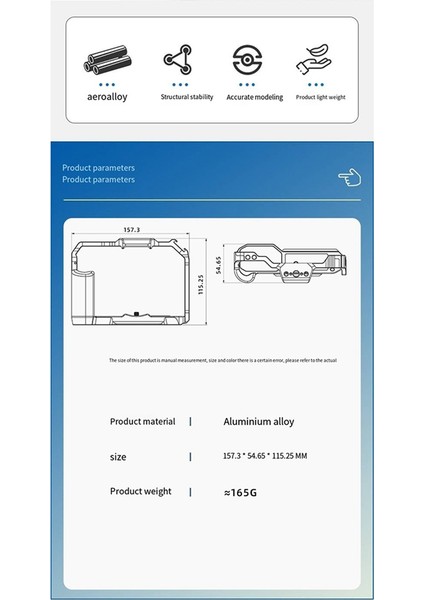 Nikon Zf Özel Kamera Tavşan Kafesi Genişleme Çerçevesi Elde Taşınabilir Metal Dikey Genişleme Çerçevesi Sabitleyici Aksesuarları (Yurt Dışından) modelleri