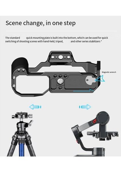 Nikon Zf Özel Kamera Tavşan Kafesi Genişleme Çerçevesi Elde Taşınabilir Metal Dikey Genişleme Çerçevesi Sabitleyici Aksesuarları (Yurt Dışından) fırsatları