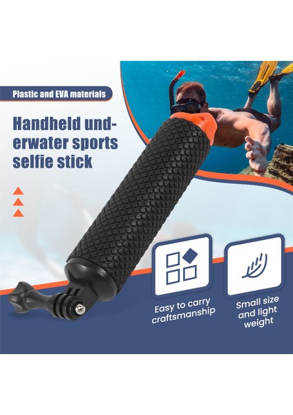 Su Geçirmez Elde Taşınabilir Sualtı Spor Selfie Çubuğu Monopod Direk Yüzen El Tutacağı Dalış Sapı Tripod Montajı Gopro Hd Hero Sjcam Akaso Geekpro Xiaomi Yi Aksiyon Kameraları (Yurt Dışından) fırsatları