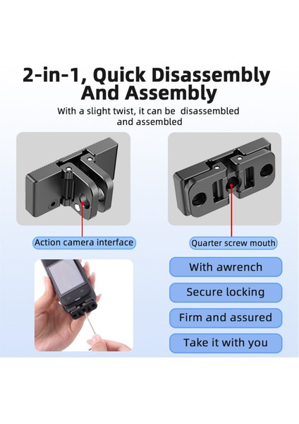 Katlanabilir Montaj Adaptörü INSTA360 X4 Spor Kamera Aksesuarları Için Manyetik Hızlı Çıkarma Tabanı (Yurt Dışından) fırsatları