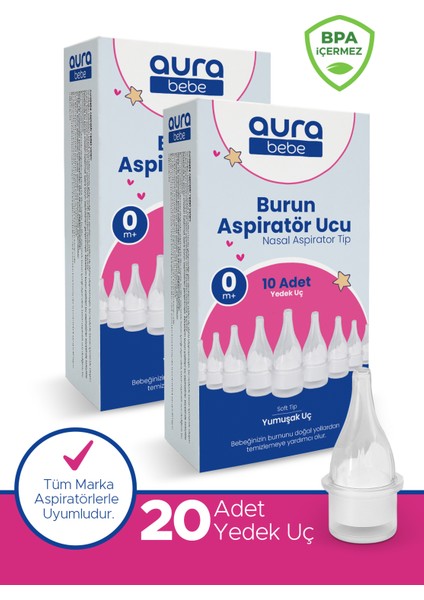 Nazal Burun Aspiratörü 20 Adet Yedek Uç
