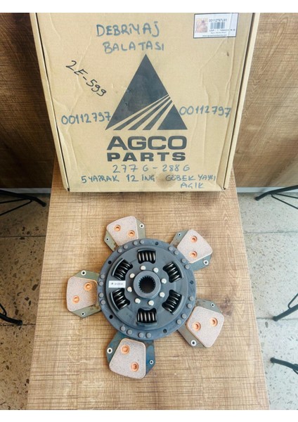 Massey Ferguson 277G-288G Debrıyaj Balatası 12 /5 Ped Bronz /g. Yaylı Agco Marka modelleri