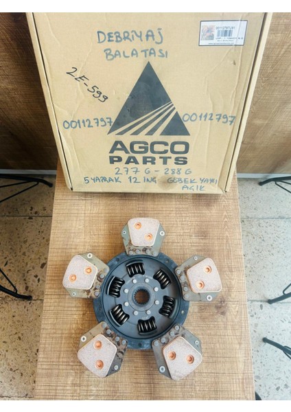 Massey Ferguson 277G-288G Debrıyaj Balatası 12 /5 Ped Bronz /g. Yaylı Agco Marka fırsatları