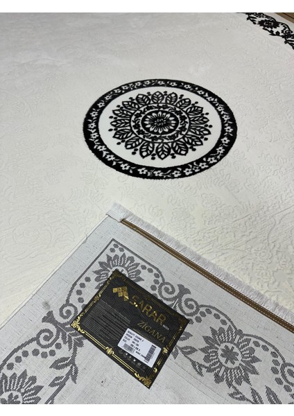 Sarar Moda Halı Zigana Saçaklı Göbek,çerçeve Desenli Salon,oturma,mutfak Modern Dokuma Halısı fırsatları