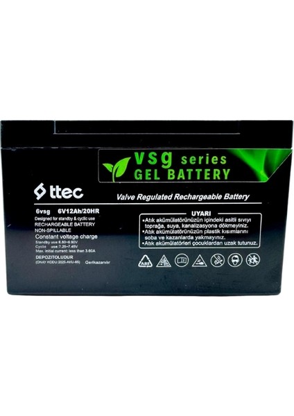 Akülü Arabalara Jel Destek – 6V 12AH Ttec 2025