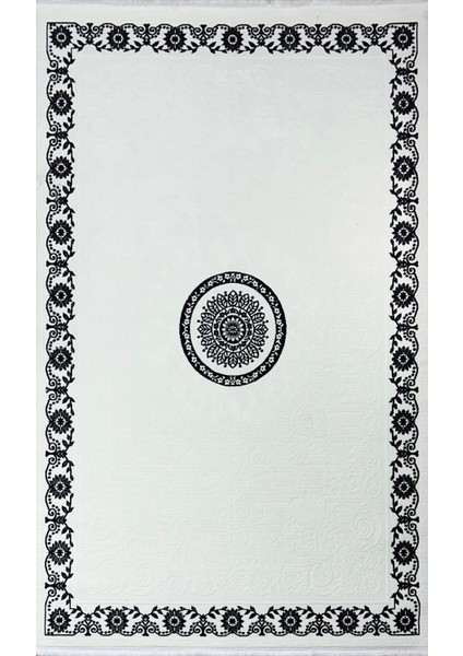 Sarar Moda Halı Zigana Saçaklı Göbek,çerçeve Desenli Salon,oturma,mutfak Modern Dokuma Halısı fiyatları