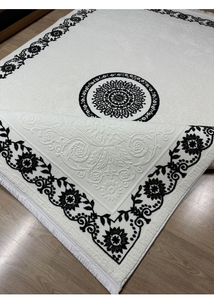 Sarar Moda Halı Zigana Saçaklı Göbek,çerçeve Desenli Salon,oturma,mutfak Modern Dokuma Halısı modelleri