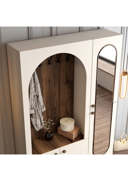 Variant Palermo Portmanto Km V109 - Krem / Ceviz indirimleri