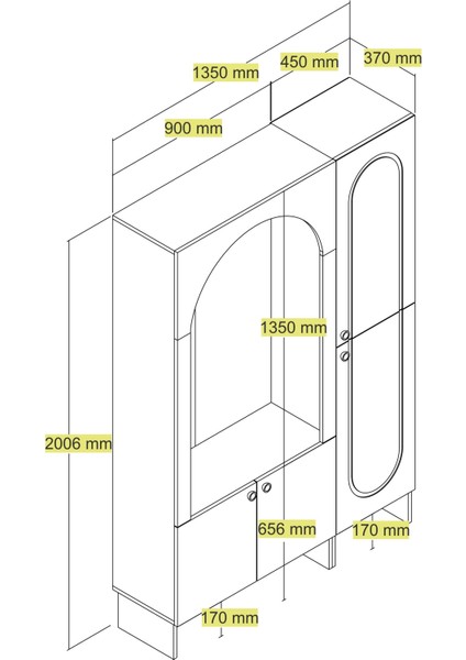 Variant Palermo Portmanto Km V109 - Krem / Ceviz