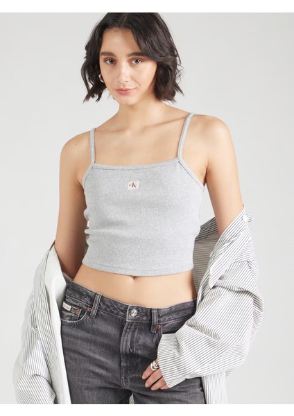 Ck LV047C908G A- Woven Label Rıb Camı Kadın Bluz fiyatları