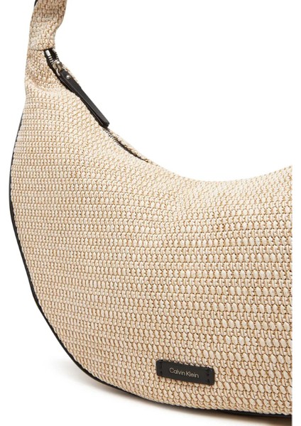 Ck LV04F3060G Pınched Raffıa Large Shoulder Kadın Çanta fırsatları
