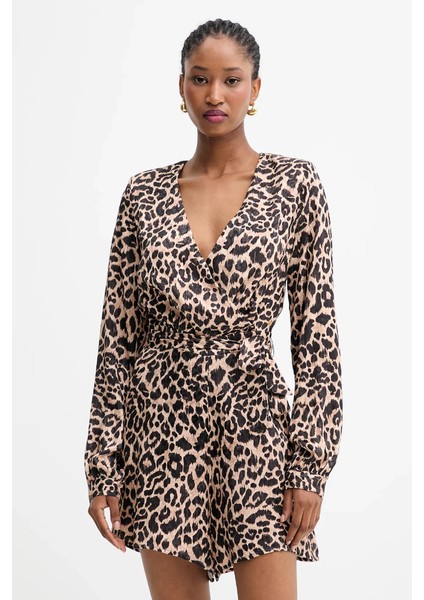 W5YD09WHCM0 Ls Malorıe Belted Kadın Elbise