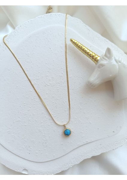 Firuze Taşlı Kolye