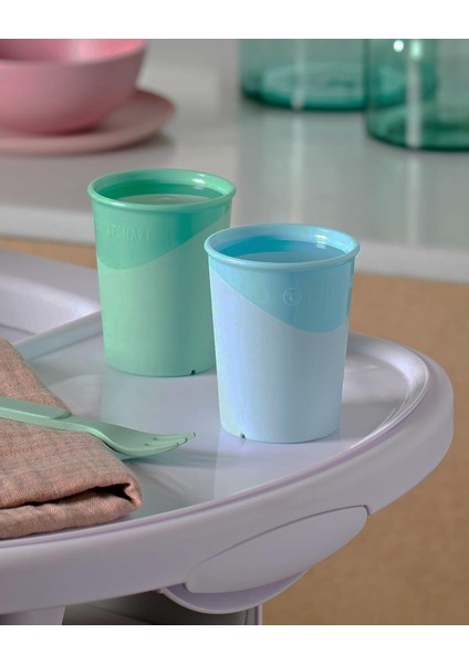 Bebek Bardağı 2’li Paket - Mavi Yeşil - 170 Ml, 6+ Ay Kırılmaz Çocuk Bardağı modelleri