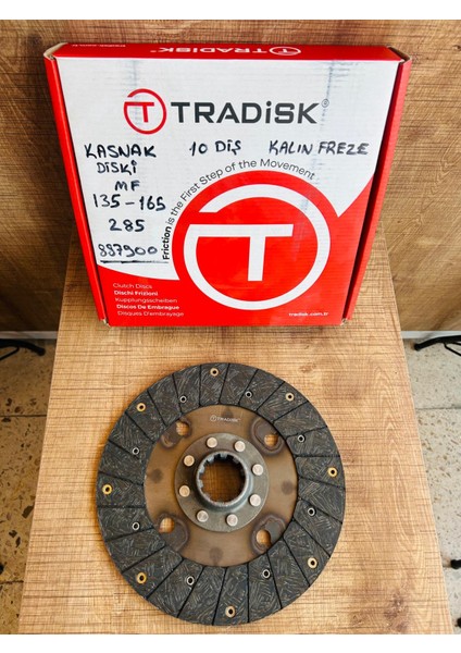 Massey Ferguson 135-165-285 Kasnak Balatası 10 Dıs /kalın Freze Tradisk