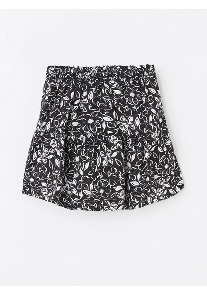 Lcw Kids Siyah Beli Lastikli Kız Çocuk Şort Etek modelleri