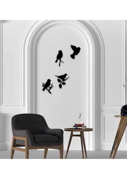 Modern Dörtlü Kuş Ahşap Mdf Duvar Dekorasyon Ürünü fiyatları